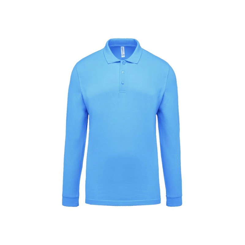 Polo manches longues homme personnalisé – chic et confortable
