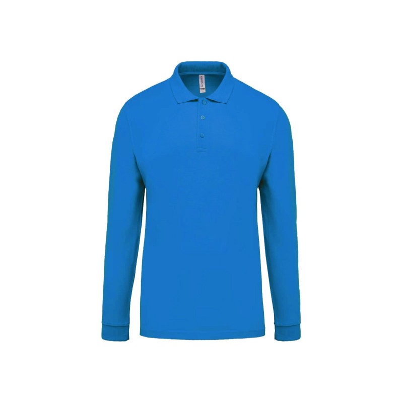Polo manches longues homme personnalisé – chic et confortable