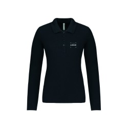 Polo manches longues femme personnalisé – chic et confortable