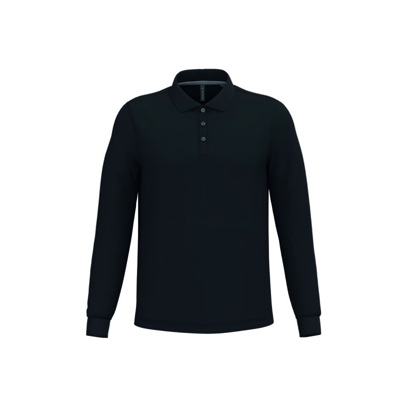 Polo manches longues homme personnalisé – confortable et résistant