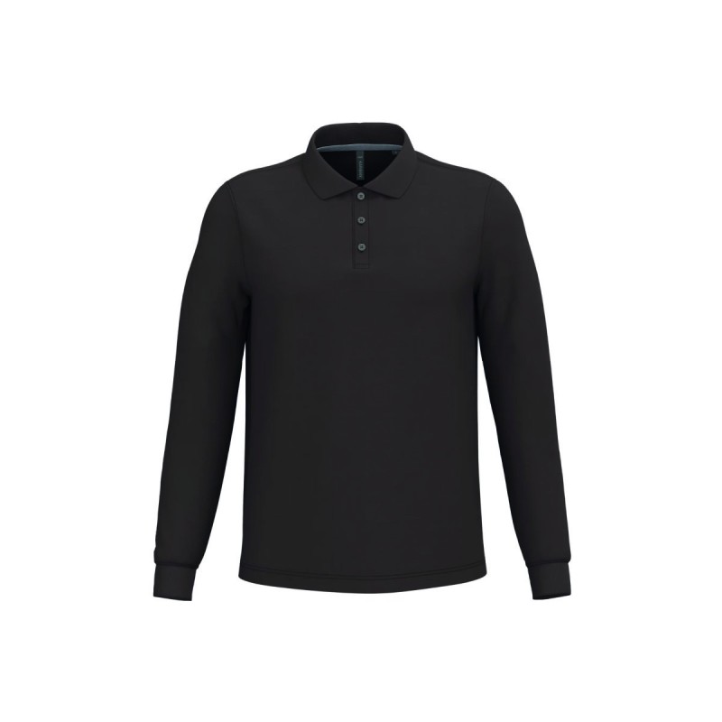 Polo manches longues homme personnalisé – confortable et résistant