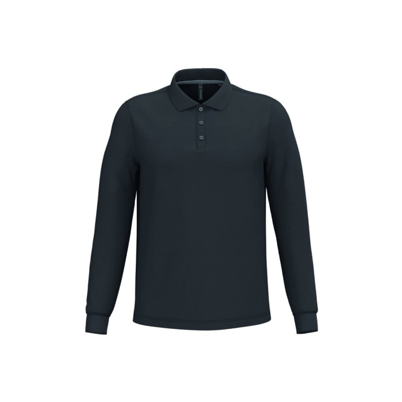 Polo manches longues homme personnalisé – confortable et résistant