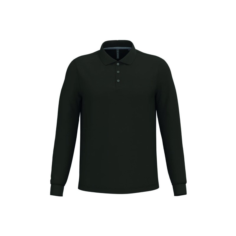 Polo manches longues homme personnalisé – confortable et résistant