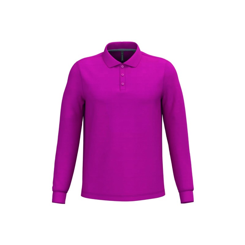 Polo manches longues homme personnalisé – confortable et résistant