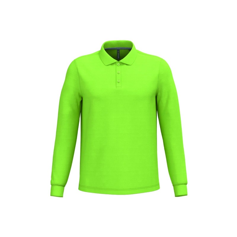 Polo manches longues homme personnalisé – confortable et résistant