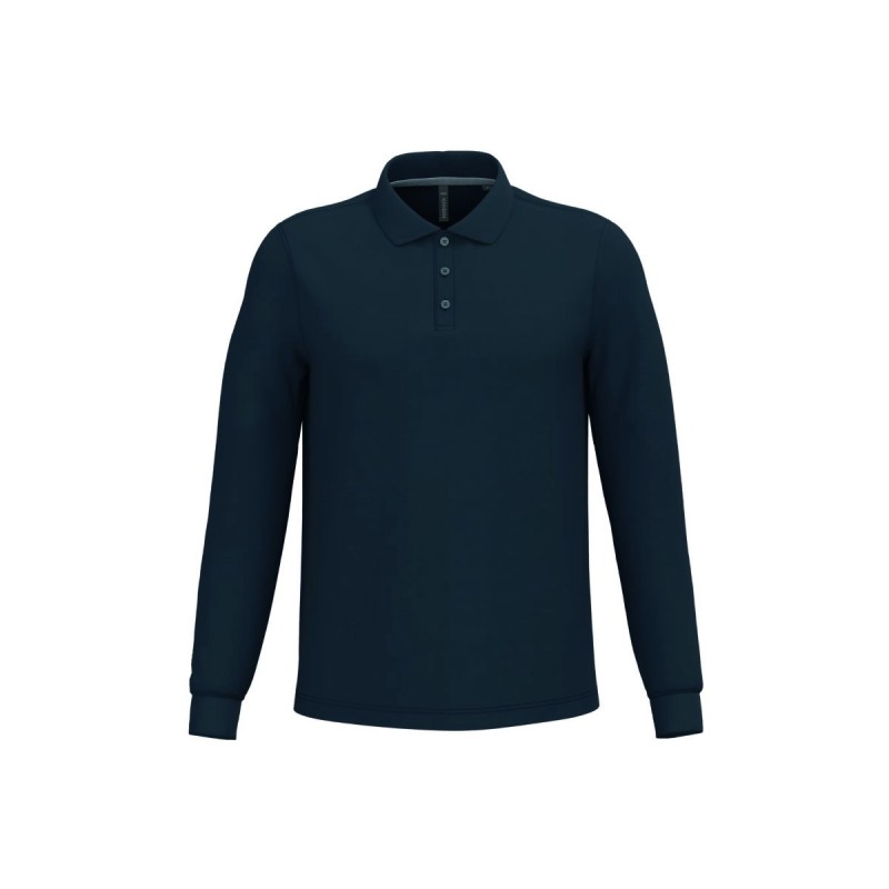 Polo manches longues homme personnalisé – confortable et résistant