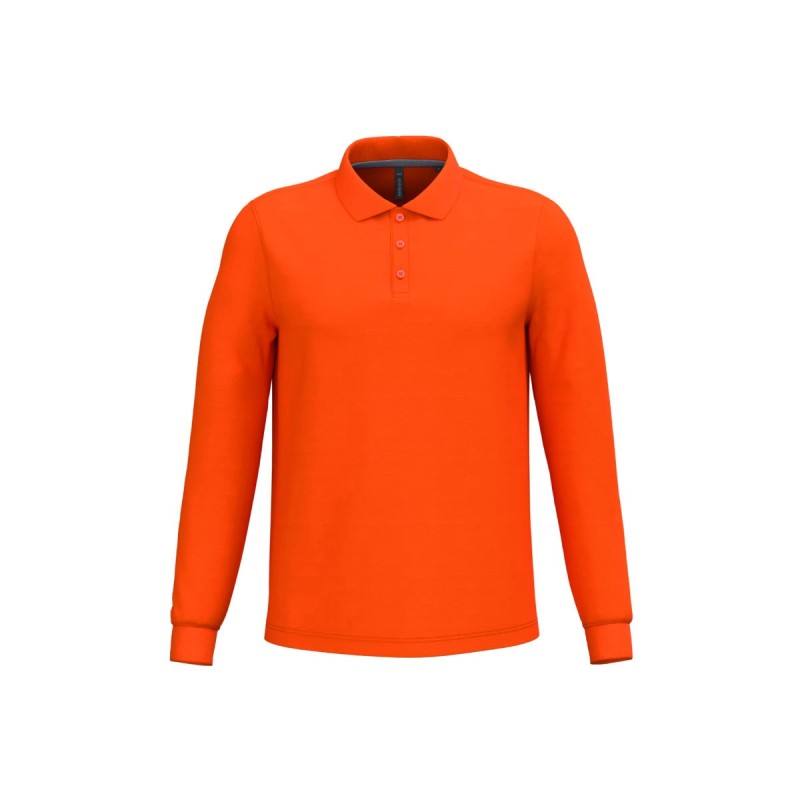 Polo manches longues homme personnalisé – confortable et résistant