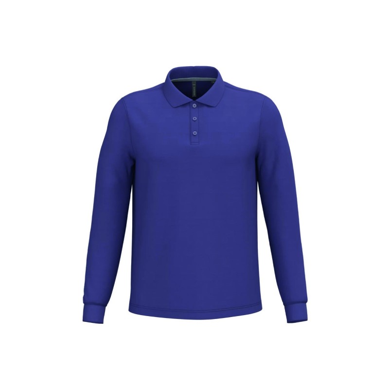 Polo manches longues homme personnalisé – confortable et résistant