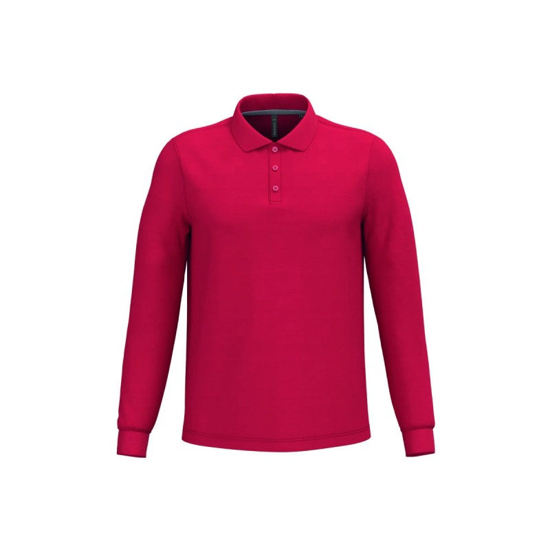 Polo manches longues homme personnalisé – confortable et résistant