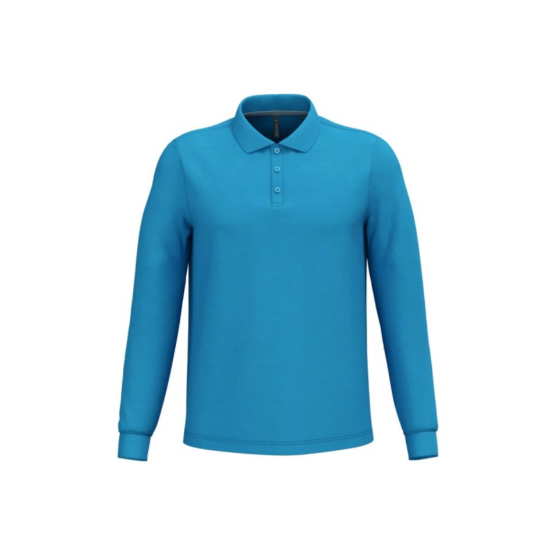 Polo manches longues homme personnalisé – confortable et résistant