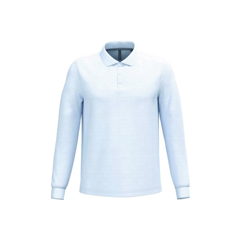 Polo manches longues homme personnalisé – confortable et résistant