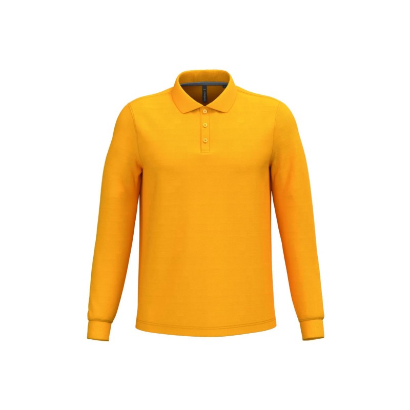 Polo manches longues homme personnalisé – confortable et résistant