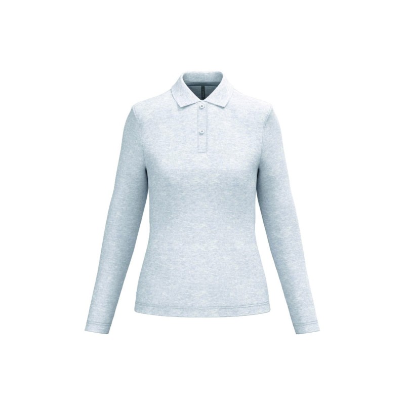 Polo manches longues femme personnalisé – chic, confortable et durable