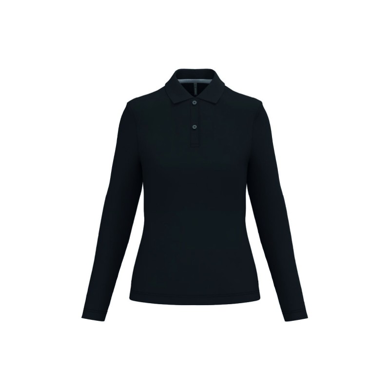 Polo manches longues femme personnalisé – chic, confortable et durable