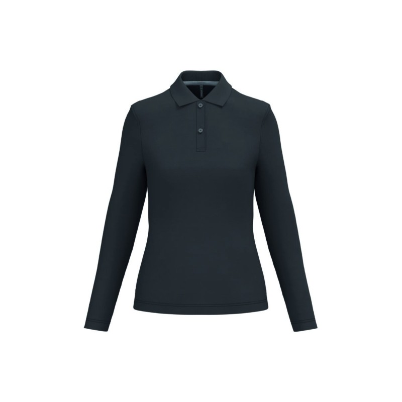 Polo manches longues femme personnalisé – chic, confortable et durable