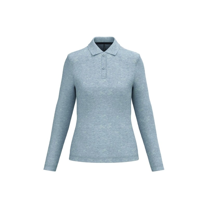 Polo manches longues femme personnalisé – chic, confortable et durable