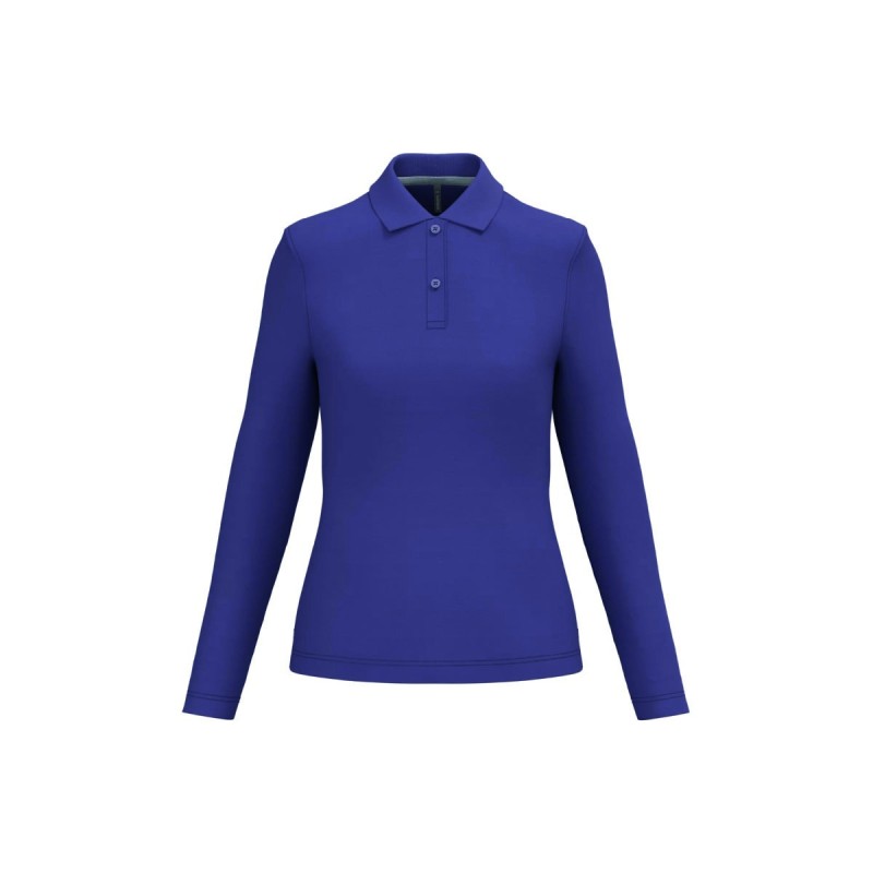 Polo manches longues femme personnalisé – chic, confortable et durable