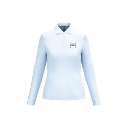 Polo manches longues femme personnalisé – chic, confortable et durable