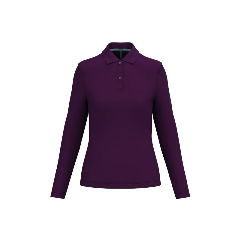 Polo manches longues femme personnalisé – chic, confortable et durable