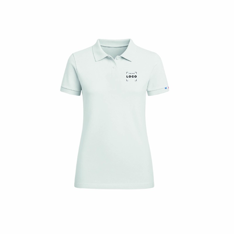 Polo manches courtes femme Made in France – coton bio, chic et durable