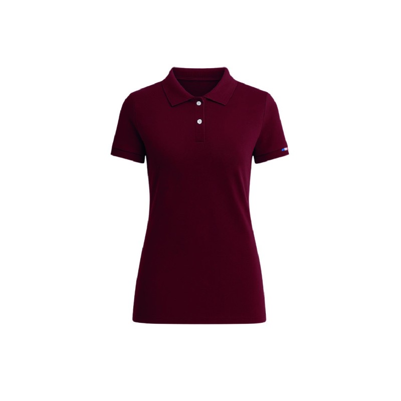 Polo manches courtes femme Made in France – coton bio, chic et durable