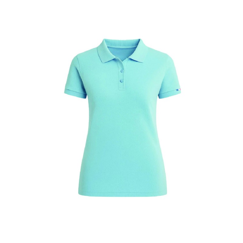 Polo manches courtes femme Made in France – coton bio, chic et durable