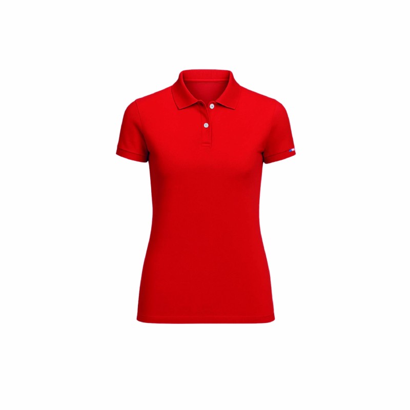 Polo manches courtes femme Made in France – coton bio, chic et durable