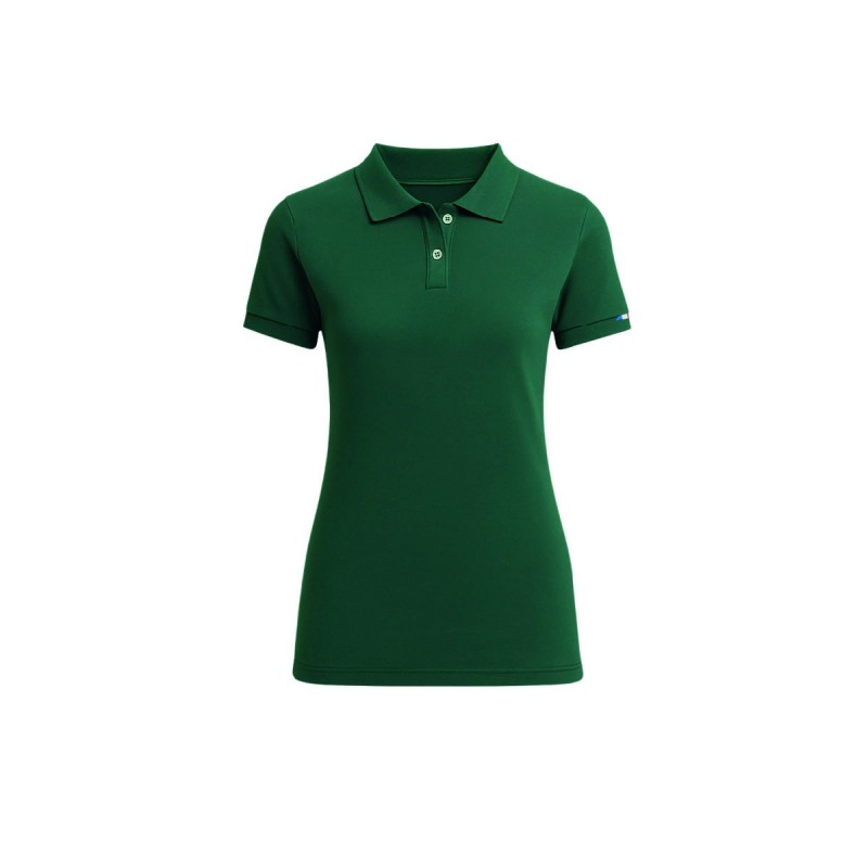 Polo manches courtes femme Made in France – coton bio, chic et durable