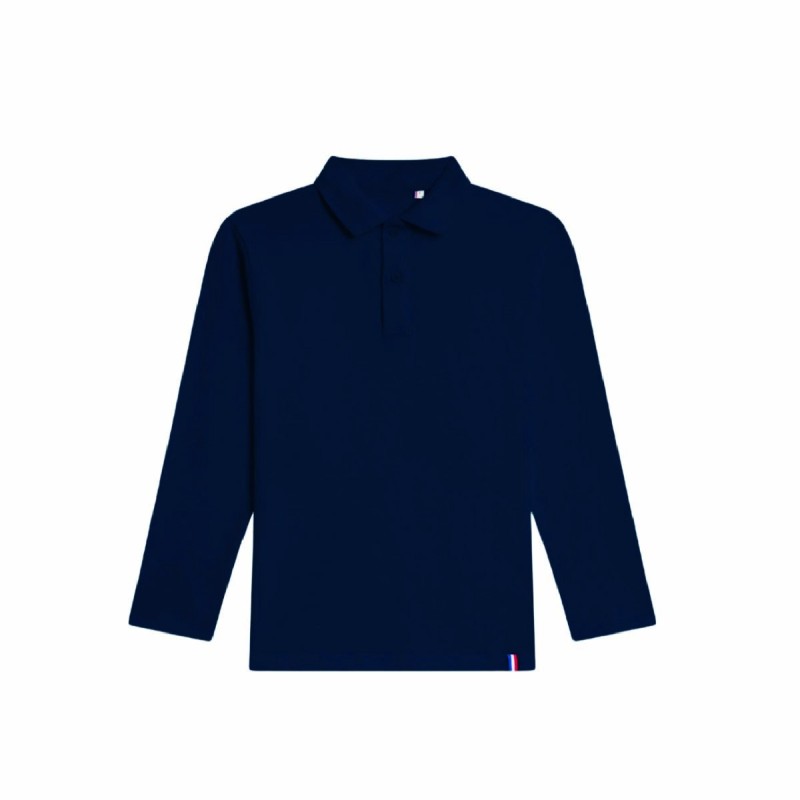 Polo enfant manches longues coton bio personnalisé – Made in France