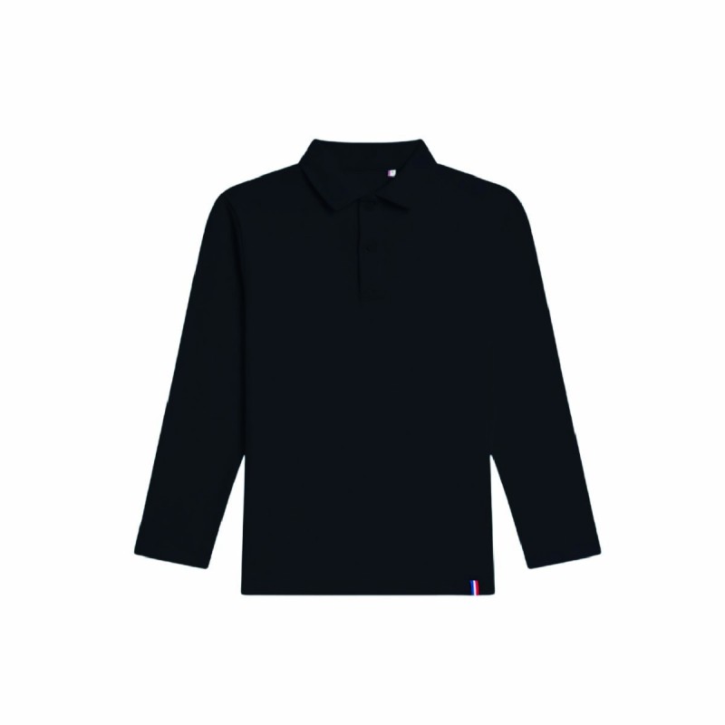 Polo enfant manches longues coton bio personnalisé – Made in France