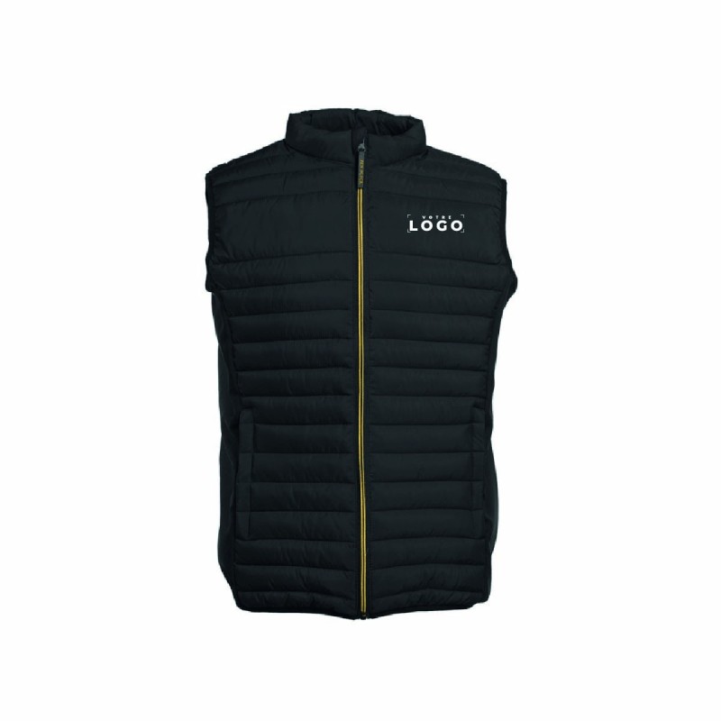 Bodywarmer homme personnalisé bi-matière – Cadeaux d’entreprise
