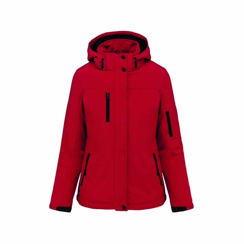 Parka Softshell Doublée Capuche Femme – Personnalisation Entreprise