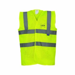 Gilet haute visibilité 4 bandes recyclé | Personnalisation entreprise