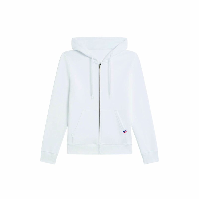 Hoodie molletonné zippé femme personnalisable | Fabrication française
