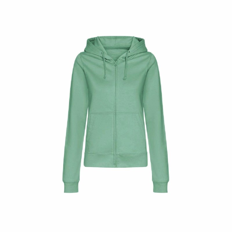 Sweat à capuche zippé femme personnalisable | Vêtement entreprise