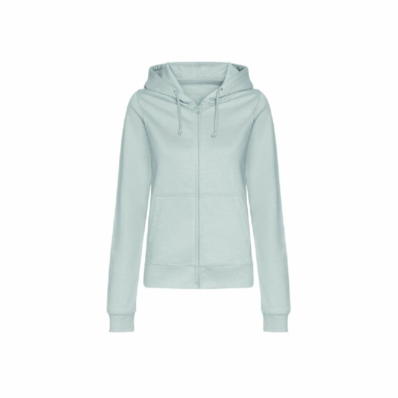 Sweat à capuche zippé femme personnalisable | Vêtement entreprise
