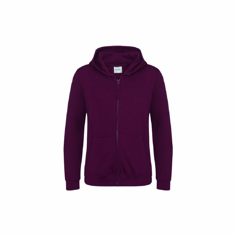 Sweat à capuche zippé enfant personnalisable | Vêtement promotionnel