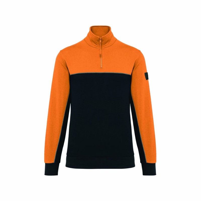 Sweat-shirt Écoresponsable Col Zippé Unisexe – Cadeau d’Entreprise