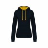 Sweat-shirt Capuche Bicolore Femme – Cadeau d’Entreprise Confortable