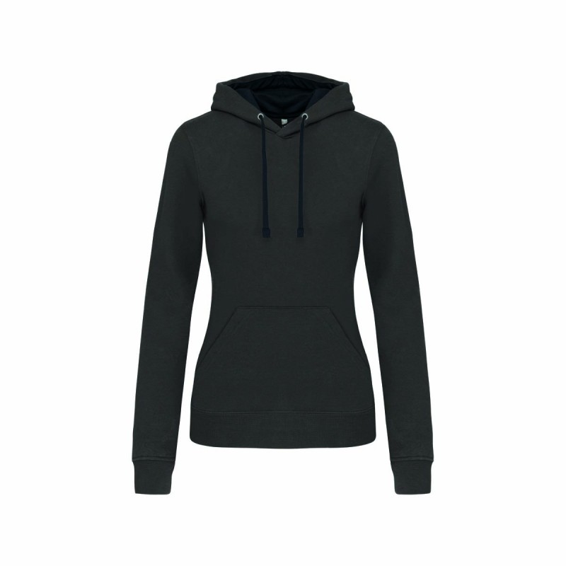 Sweat-shirt Capuche Bicolore Femme – Cadeau d’Entreprise Confortable