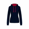 Sweat-shirt Capuche Bicolore Femme – Cadeau d’Entreprise Confortable