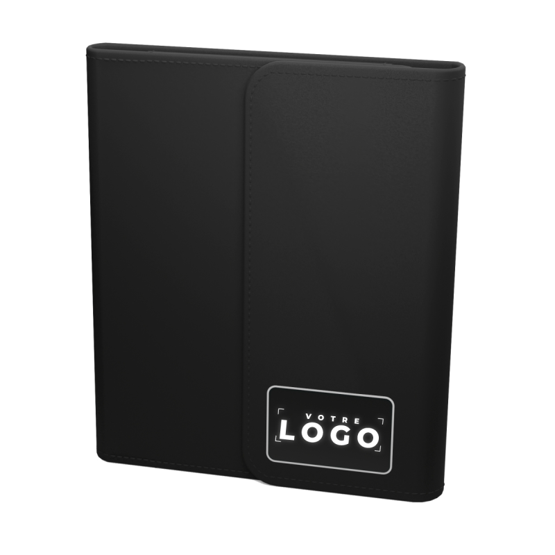Carnet A5 avec logo lumineux personnalisable | Cadeau d’affaires