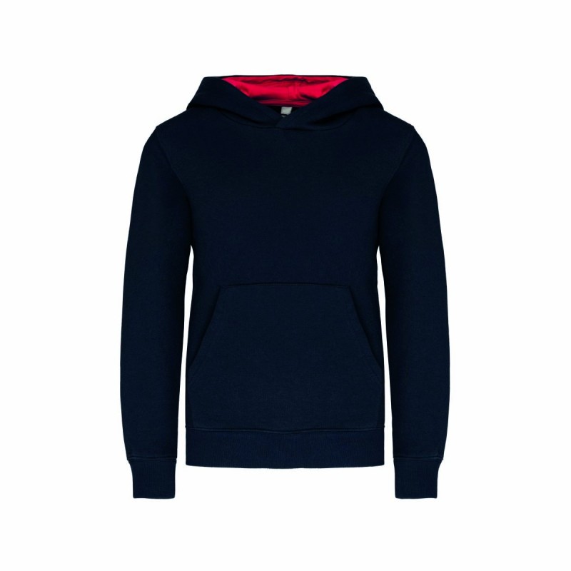 Sweat-shirt Capuche Bicolore Enfant – Cadeau d’Entreprise Confortable