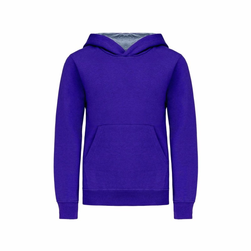 Sweat-shirt Capuche Bicolore Enfant – Cadeau d’Entreprise Confortable