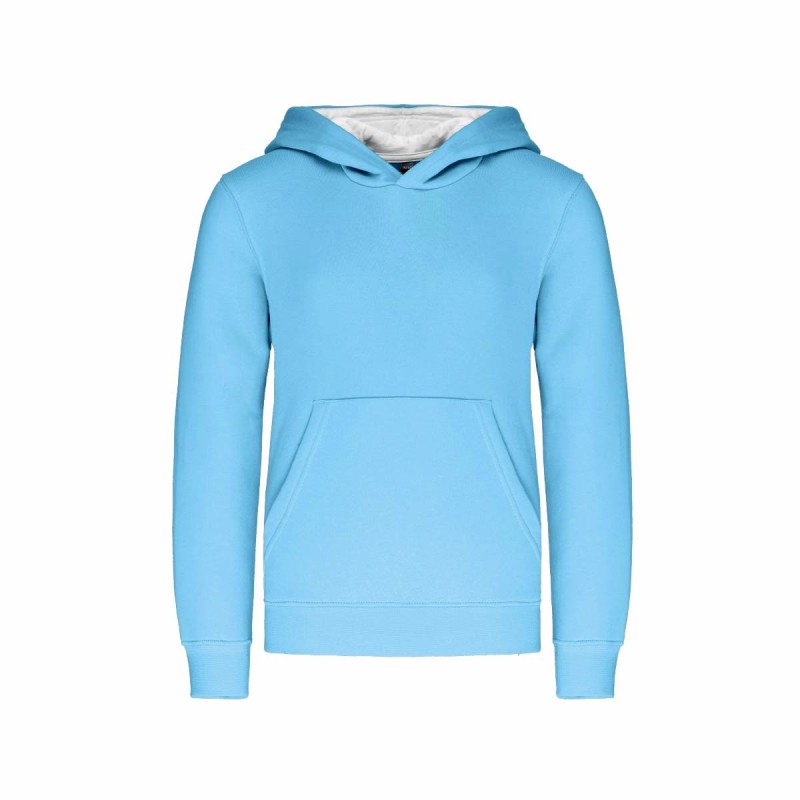 Sweat-shirt Capuche Bicolore Enfant – Cadeau d’Entreprise Confortable