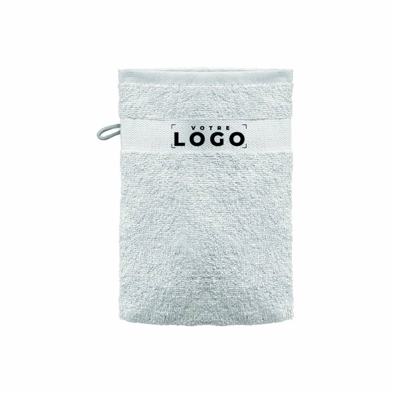 Gant de toilette personnalisable 100% coton | Cadeau d’entreprise