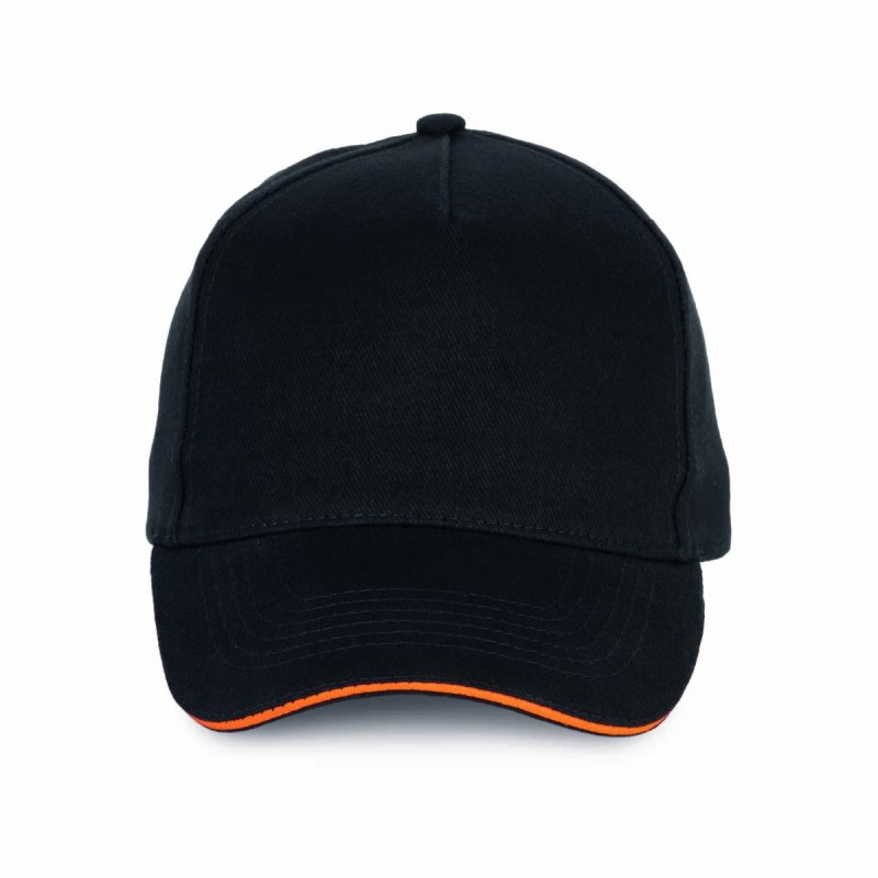 Casquette 5 panneaux personnalisable | 100% coton, 20 coloris