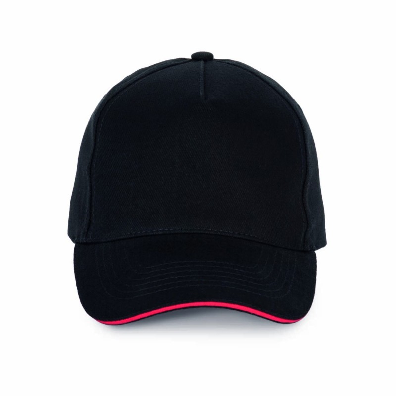 Casquette 5 panneaux personnalisable | 100% coton, 20 coloris
