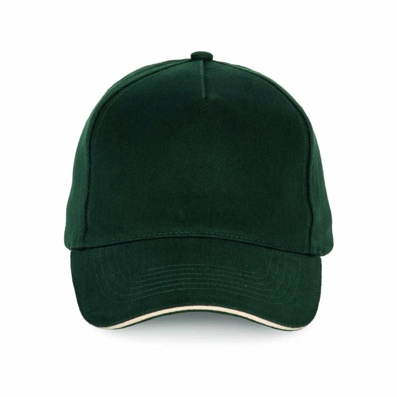 Casquette 5 panneaux personnalisable | 100% coton, 20 coloris
