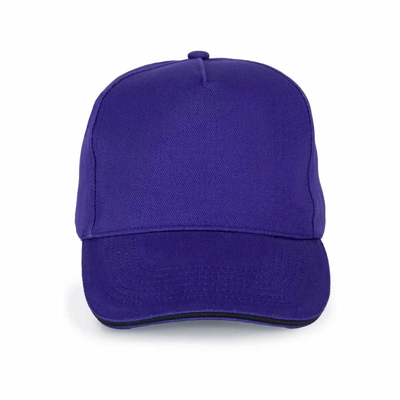 Casquette 5 panneaux personnalisable | 100% coton, 20 coloris